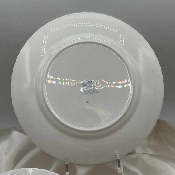 Rosina China Co. “Queens” Salad and Bread/Butter plates.  Dragon Motif - Picture 3 of 4